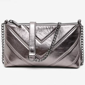 Bolso de mano Isis para mujer en ónix Piel auténtica Correa de cadena