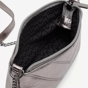 Bolso de mano Isis para mujer en ónix Piel auténtica Correa de cadena