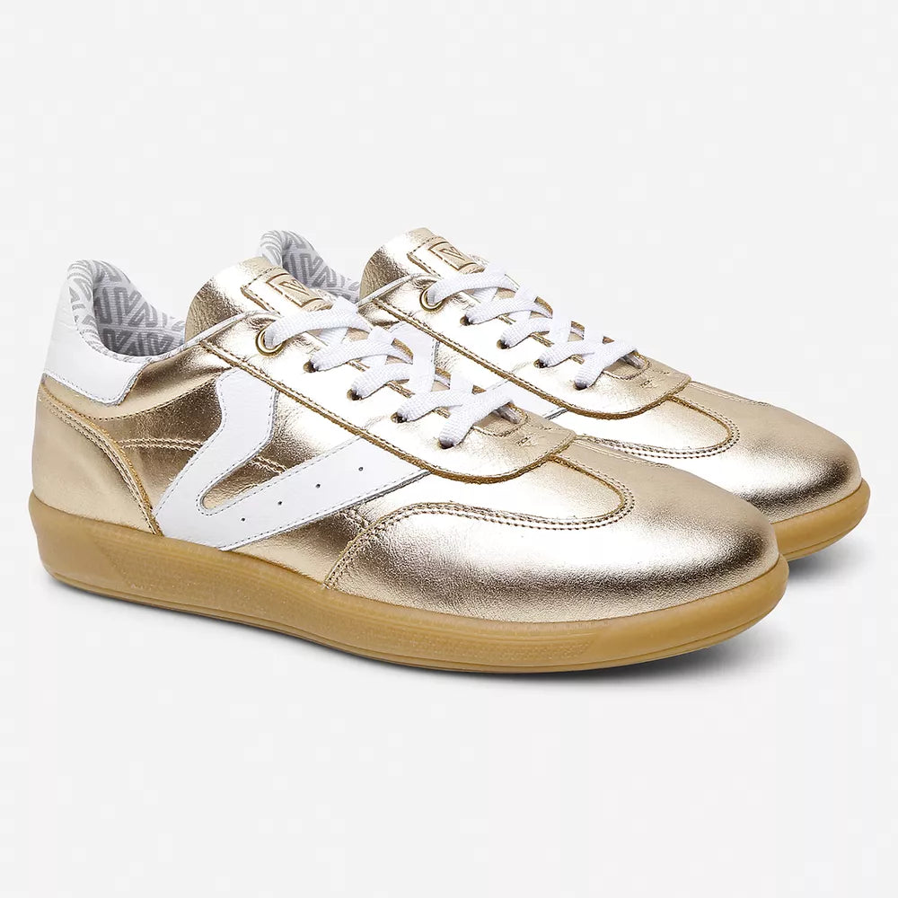 Mujer Vittal Zapatillas de cuero Estela Oro